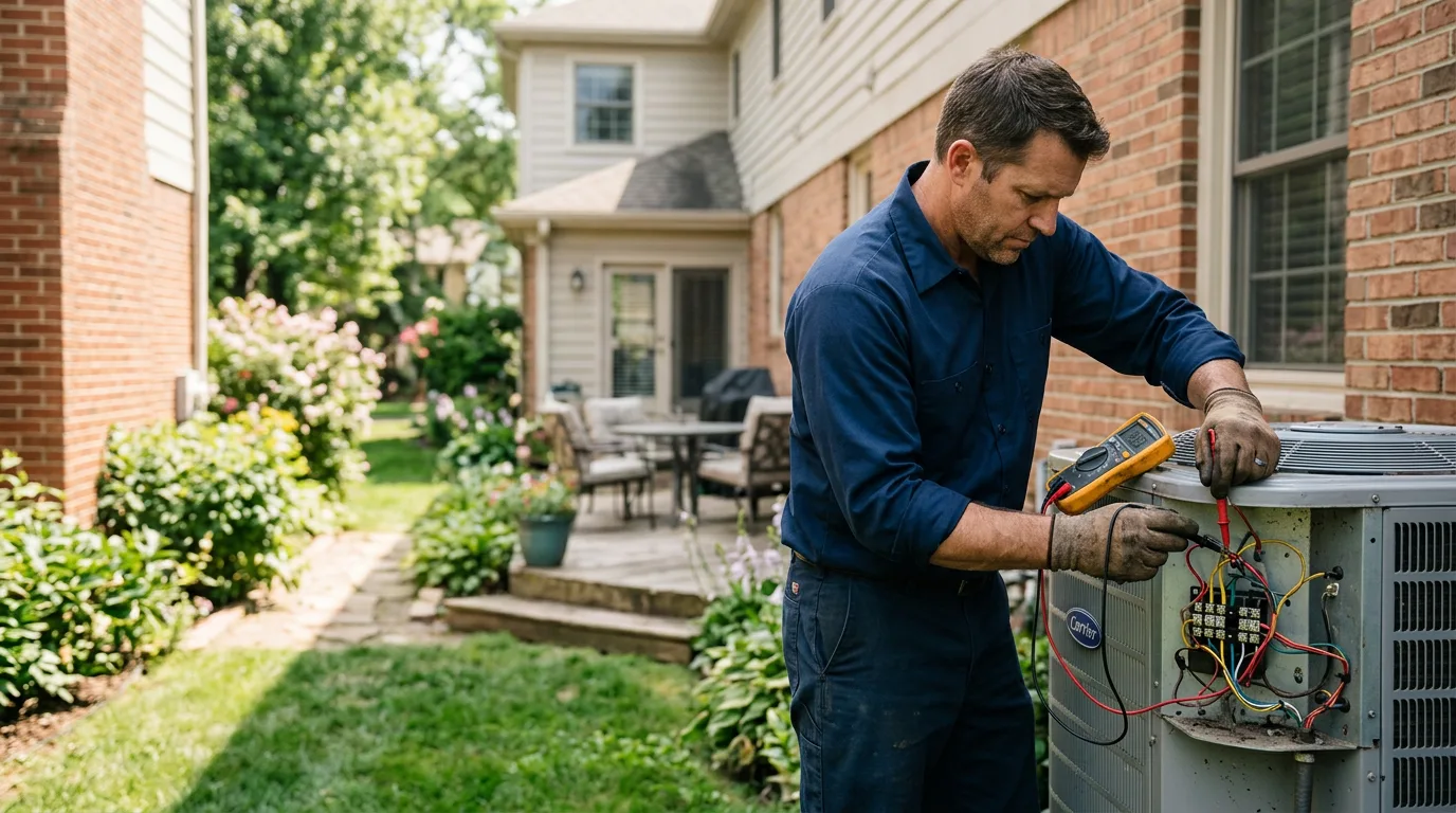 HVAC technician working near Brisbane, CA